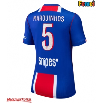 Paris Saint-Germain Marquinhos #5 Tricou Fotbal Replică 2026-27 Femei Acasa